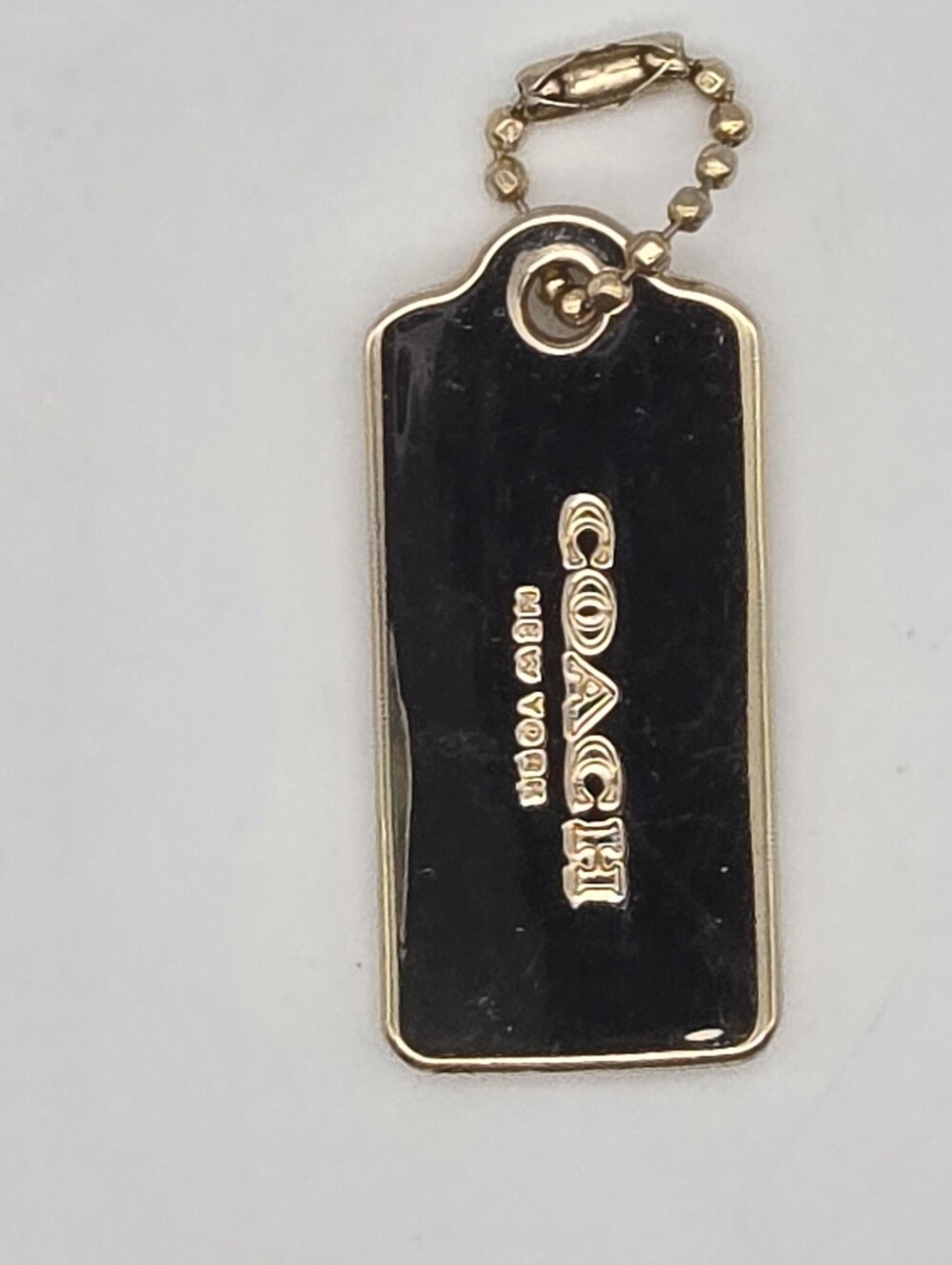 Coach Thick Gold 1.75" Metal Hangtag - Picture 3 of 11